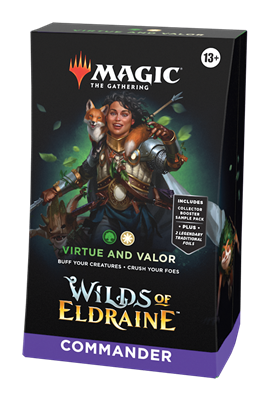 MTG: Wilds of Eldraine [Commander Deck] - Virtue and Valor (لعبة تداول البطاقات)