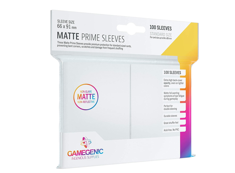 Sleeves: Gamegenic - Matte Prime Standard, White (لوازم لعبة لوحية)