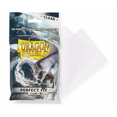 Sleeves: Dragon Shield - Perfect Fit Standard - Top-loading - Clear [x100] (لوازم لعبة لوحية)