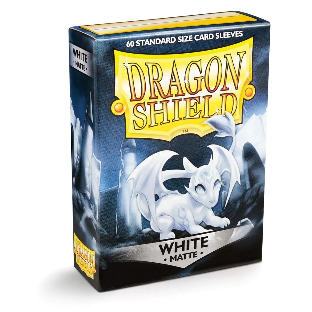 Sleeves: Dragon Shield - Standard, Matte White [x60] (لوازم لعبة لوحية)