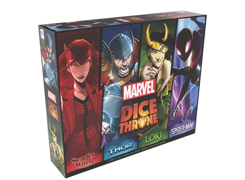 Dice Thrones: Marvel 4-Hero Box [Scarlet Witch, Thor, Loki, Miles Morales: Spider-Man] (اللعبة الأساسية)