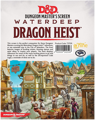 D&D RPG: Waterdeep - Dragon Heist - DM Screen (لوازم للعبة تبادل الأدوار)