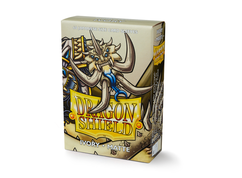 Sleeves: Dragon Shield - Japanese Size - Matte [x60], Ivory (لوازم لألعاب تداول البطاقات )
