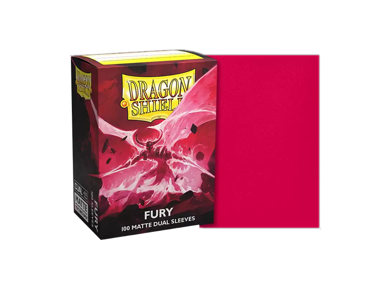 Sleeves: Dragon Shield - Standard - Dual Matte, Fury [x100] (لوازم لعبة لوحية)