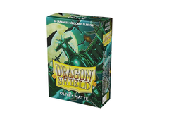 Sleeves: Dragon Shield - Japanese Size - Matte [x60] - Olive (لوازم لعبة لوحية)