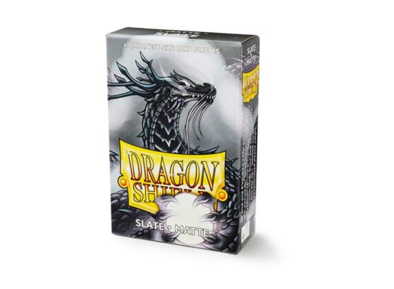 Sleeves: Dragon Shield - Japanese Size - Matte [x60] - Slate (لوازم لعبة لوحية)