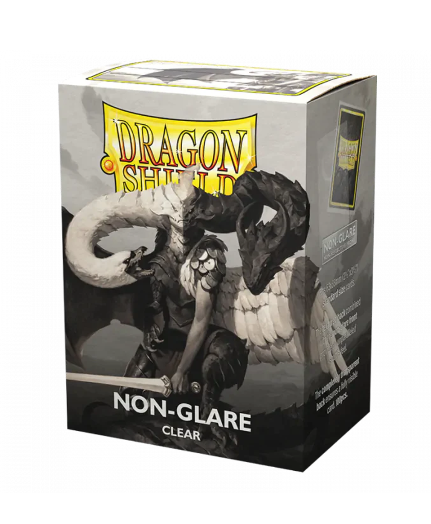 Sleeves: Dragon Shield - Standard, Non-Glare Clear V2 [x100] (لوازم لعبة لوحية)