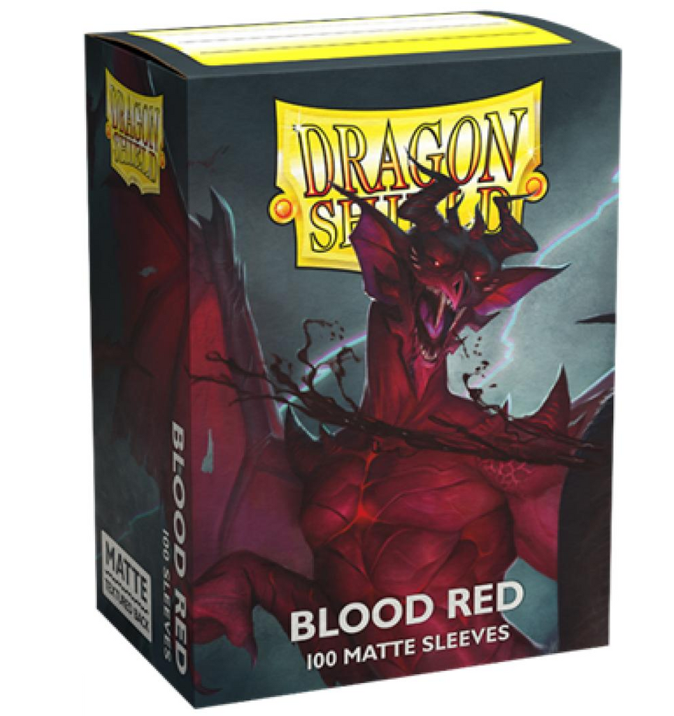 Sleeves: Dragon Shield - Standard, Matte Blood Red [x100] (لوازم لعبة لوحية)