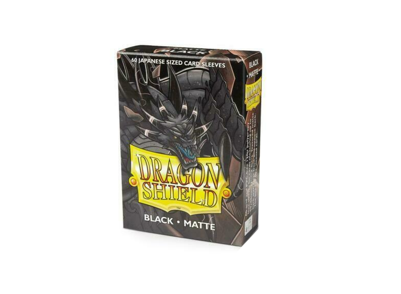 Sleeves: Dragon Shield - Japanese Size - Matte (x60) - Black (لوازم لعبة لوحية)