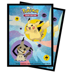 Pokemon Sleeves: Ultra Pro - Pikachu & Mimikyu (x65) (لوازم للعبة تداول البطاقات)