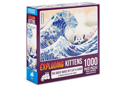 Jigsaw Puzzle: Exploding Kittens - Great Wave Off Cat-A-Gawa [1000 Pieces] (أحجية الصورة المقطوعة)