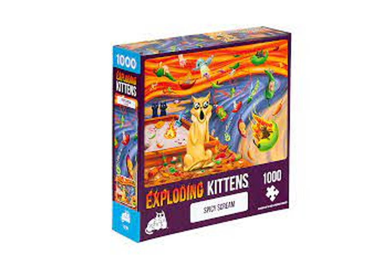 Jigsaw Puzzle: Exploding Kittens - Spicy Scream (1000 Pieces) (أحجية الصورة المقطوعة)