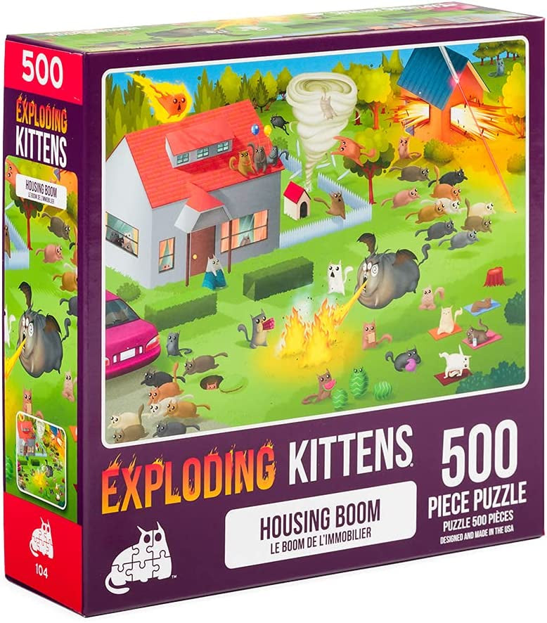 Jigsaw Puzzle: Exploding Kittens - Housing Boom (1000 Pieces) (أحجية الصورة المقطوعة)