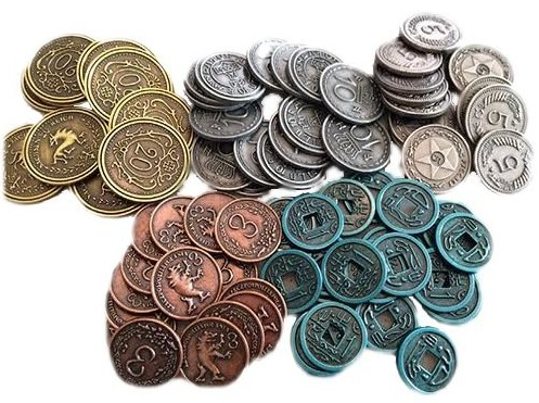 Viticulture - Metal Lira Coins (لوازم لعبة لوحية)