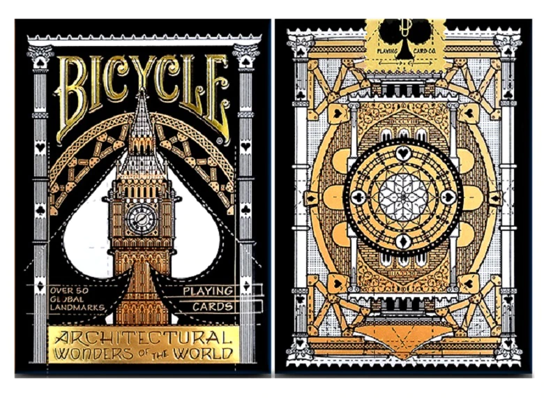 Bicycle architectural wonders of the world playing discount cards