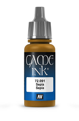 Vallejo Paints: Game Color - Sepia Ink [17ml] (صبغ المجسمات)