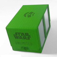 Deck Box: Star Wars: Unlimited Double Deck Pod, Green (لوازم للعبة تداول البطاقات)
