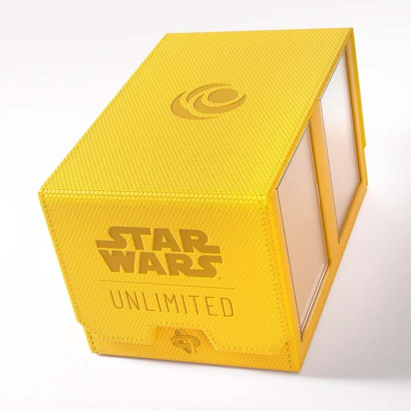 Deck Box: Star Wars: Unlimited Double Deck Pod, Yellow (لوازم للعبة تداول البطاقات)