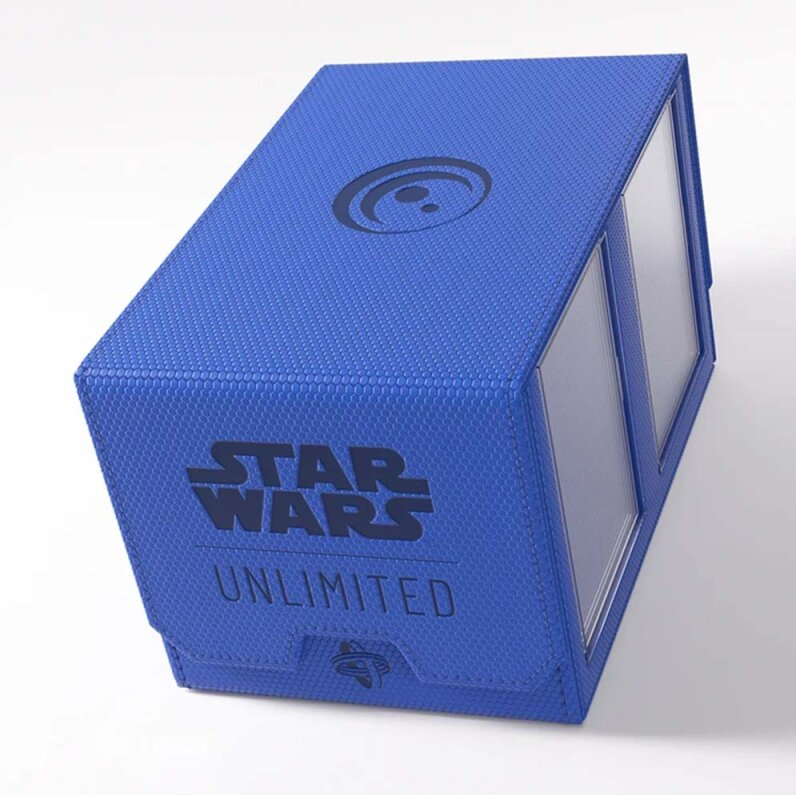 Deck Box: Star Wars: Unlimited Double Deck Pod, Blue (لوازم للعبة تداول البطاقات)