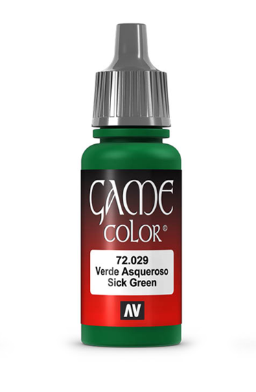 Vallejo Paints: Game Color - Sick Green [17ml] (صبغ المجسمات)