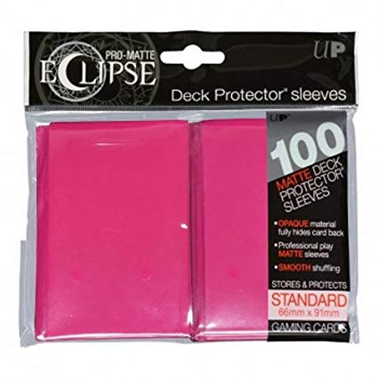 Sleeves: Ultra PRO - Standard - PRO-Matte Eclipse, Hot Pink [x100] (لوازم لعبة لوحية)