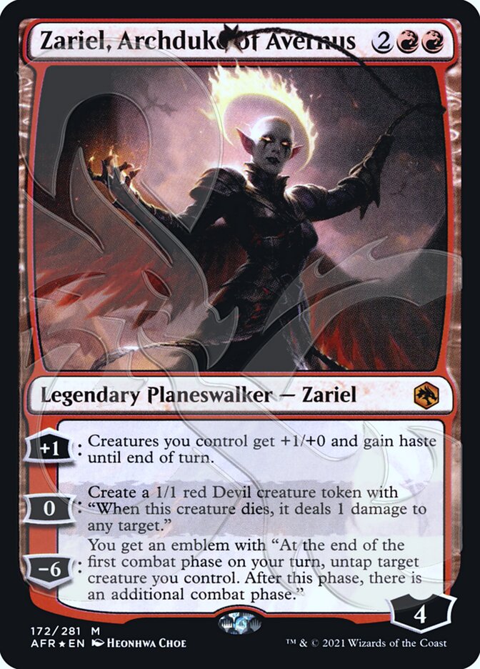 Zariel, Archduke of Avernus (Ampersand Promo) [Dungeons & Dragons: Adventures in the Forgotten Realms Promos]