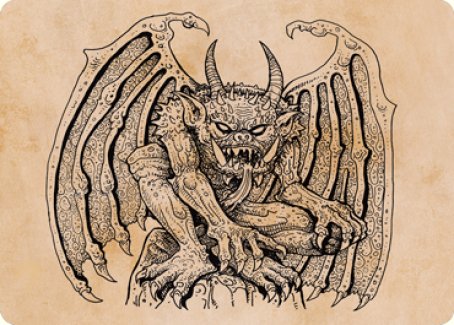 Cloister Gargoyle (Showcase) Art Card [Dungeons & Dragons: Adventures in the Forgotten Realms Art Series]