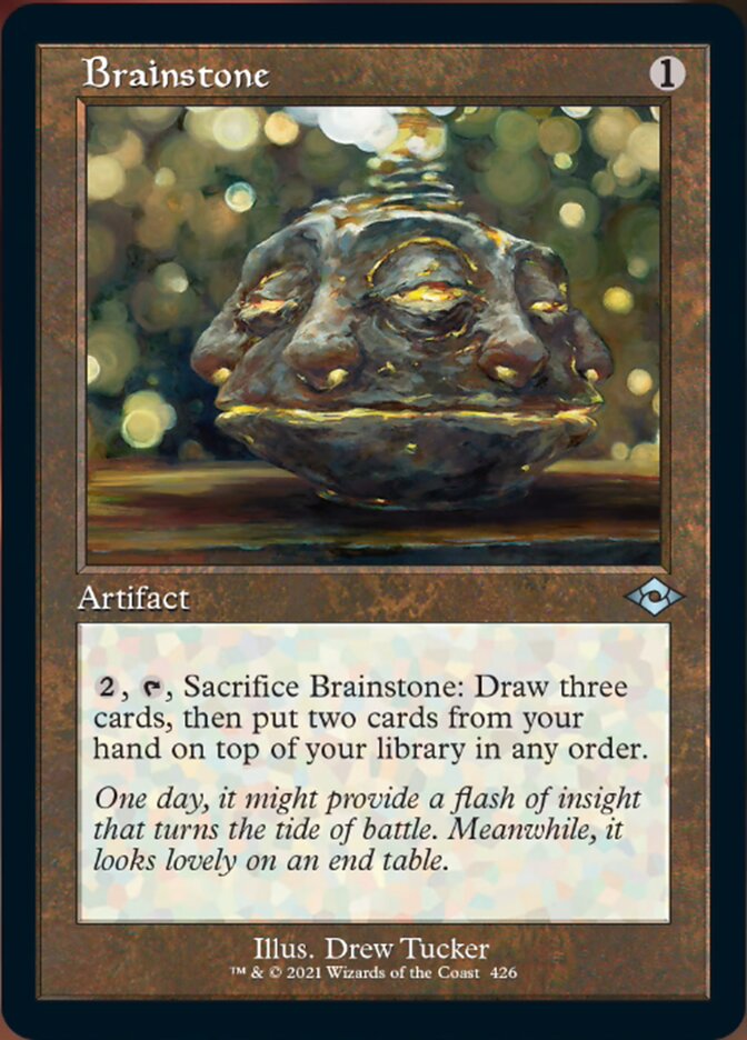 Brainstone (Retro Etched Foil) [Modern Horizons 2]