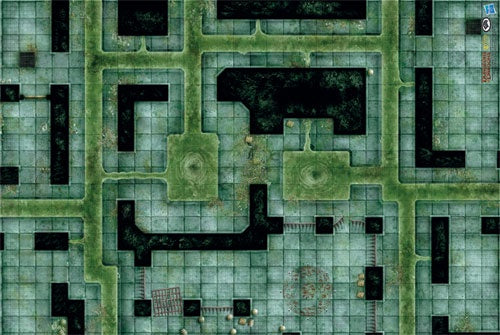 D&D RPG: Gamemat - Rattang Sewers (لوازم للعبة تبادل الأدوار)