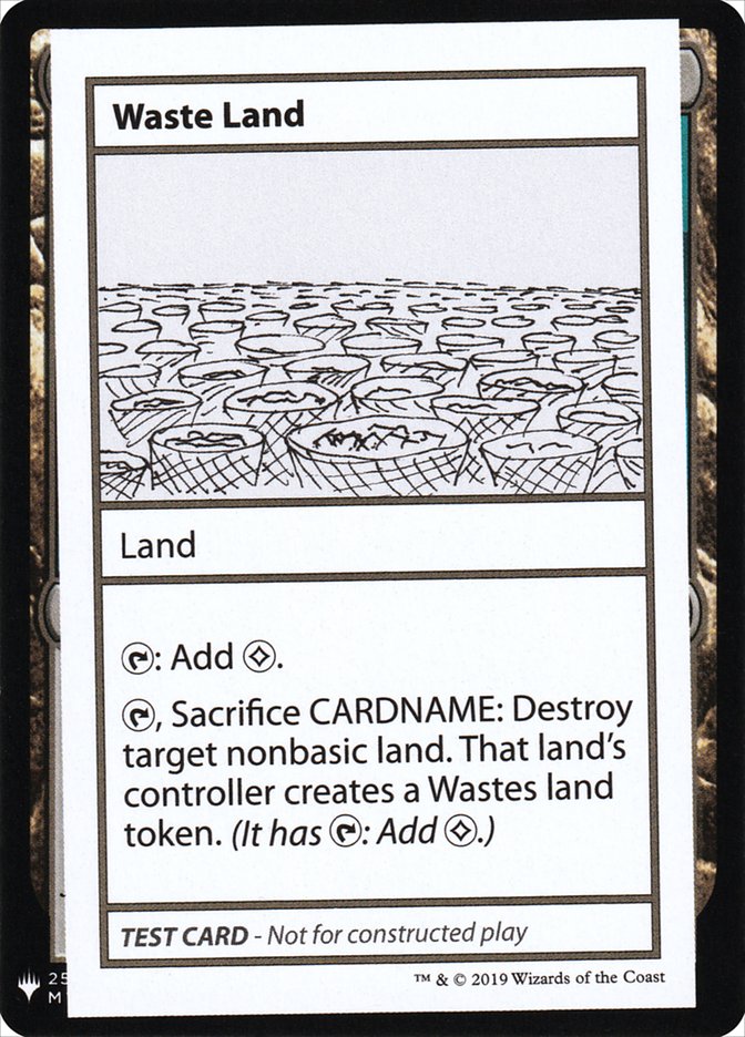 Waste Land [Mystery Booster Playtest Cards]