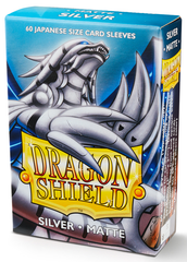 Sleeves: Dragon Shield - Japanese Size - Matte [x60], Silver (لوازم لعبة لوحية)
