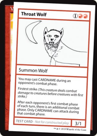 Throat Wolf (2021 Edition) [Mystery Booster Playtest Cards]
