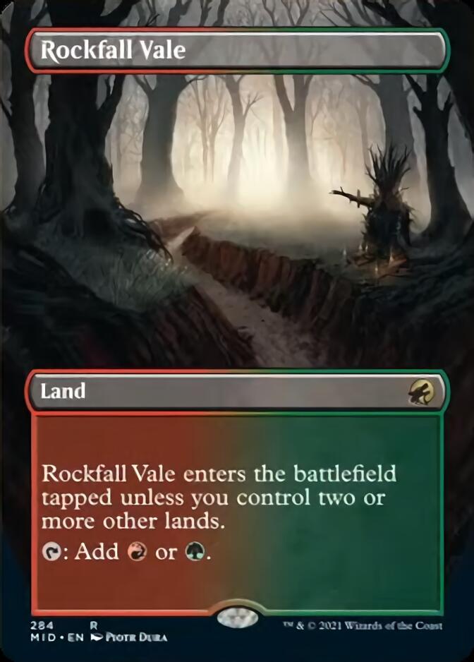 Rockfall Vale (Borderless) [Innistrad: Midnight Hunt]