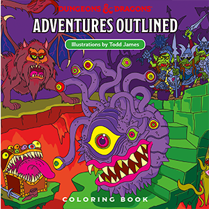 D&D Adventures Outlined: Coloring Book (كتاب)
