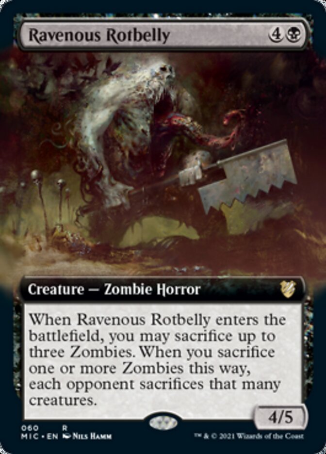 Ravenous Rotbelly (Extended) [Innistrad: Midnight Hunt Commander]