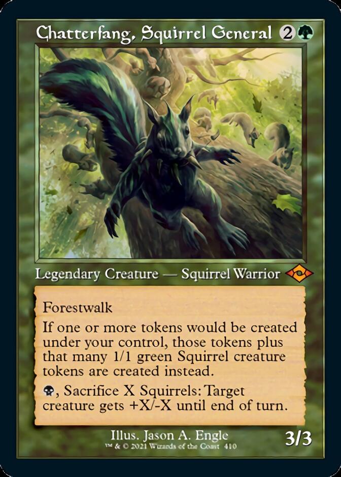 Chatterfang, Squirrel General (Retro Etched Foil) [Modern Horizons 2]