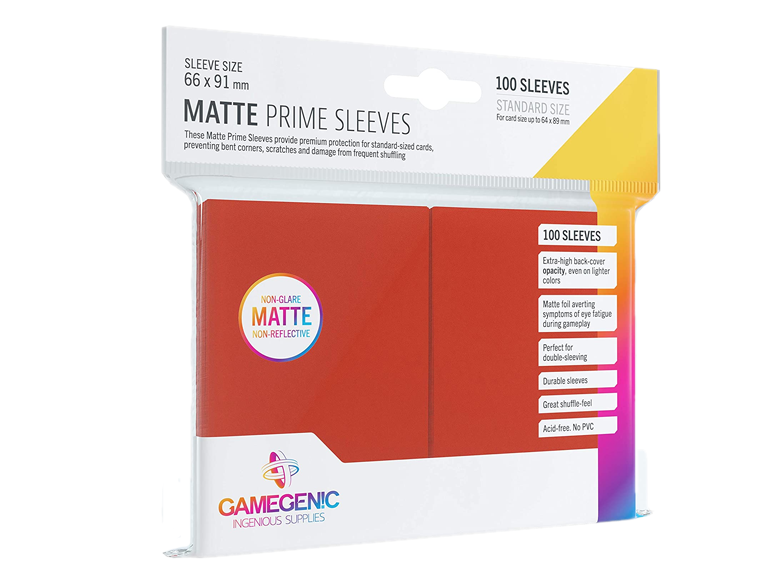 Sleeves: Gamegenic - Matte Prime Standard, Red (لوازم لعبة لوحية)