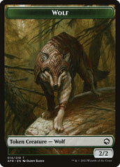 Wolf // Icingdeath, Frost Tongue Double-sided Token [Dungeons & Dragons: Adventures in the Forgotten Realms Tokens]