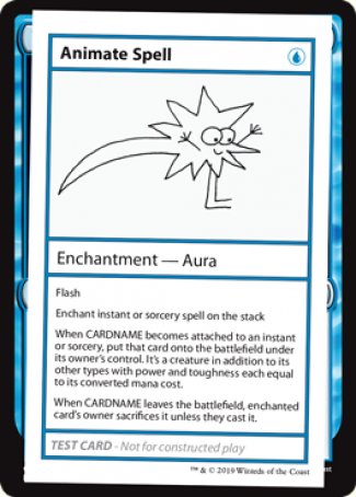 Animate Spell (2021 Edition) [Mystery Booster Playtest Cards]