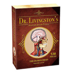 Jigsaw Puzzle: Dr. Livingston's Anatomy - The Human Head [538 Pieces] (أحجية الصورة المقطوعة)