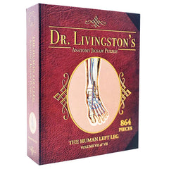 Jigsaw Puzzle: Dr. Livingston's Anatomy - The Left Leg [864 Pieces] (أحجية الصورة المقطوعة)