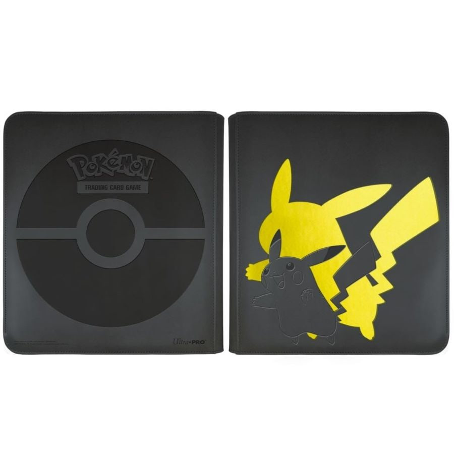 Pokemon Binder: Ultra PRO - Premium 12-Pocket PRO-Binder Zippered - Pikachu (لوازم للعبة تداول البطاقات)