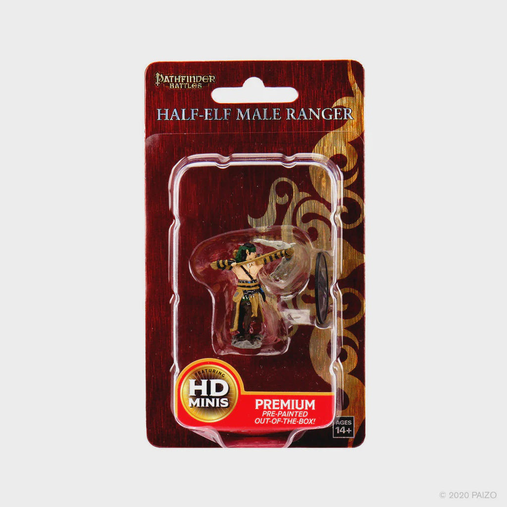 Pathfinder Battles: Premium Painted Figure - Half Elf Ranger Male  (مجسمات لعبة تبادل الأدوار)
