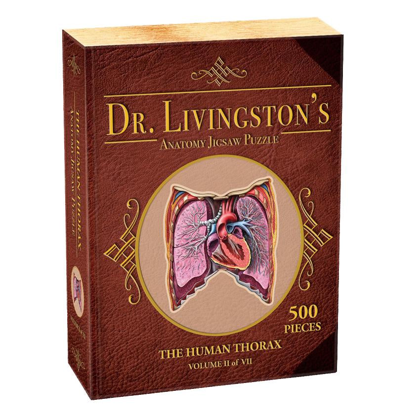 Jigsaw Puzzle: Dr. Livingston's Anatomy - The Human Thorax [500 Pieces] (أحجية الصورة المقطوعة)