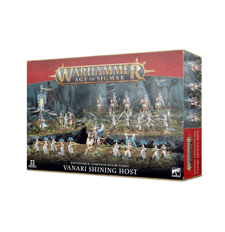 WH AoS: Lumineth Realm-Lords - Vanari Shining Host Battleforce (كتاب للعبة المجسمات)